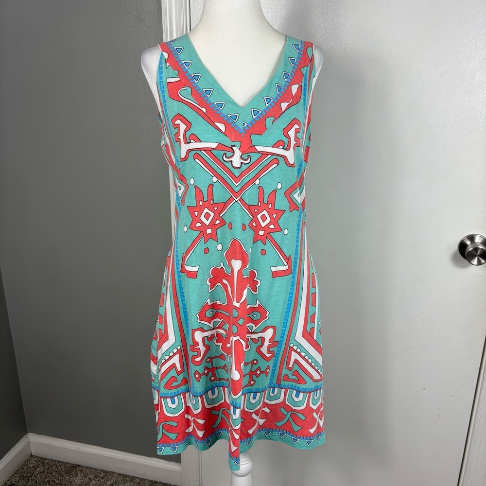 Barbara Gerwit Printed A Line Dress Size S